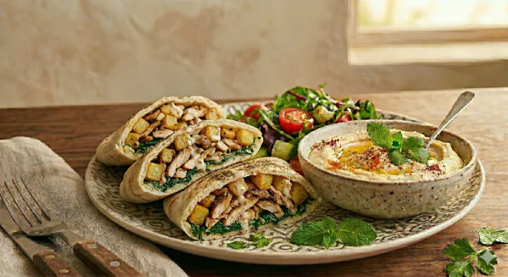 Chicken Shawarma & Batata Hara