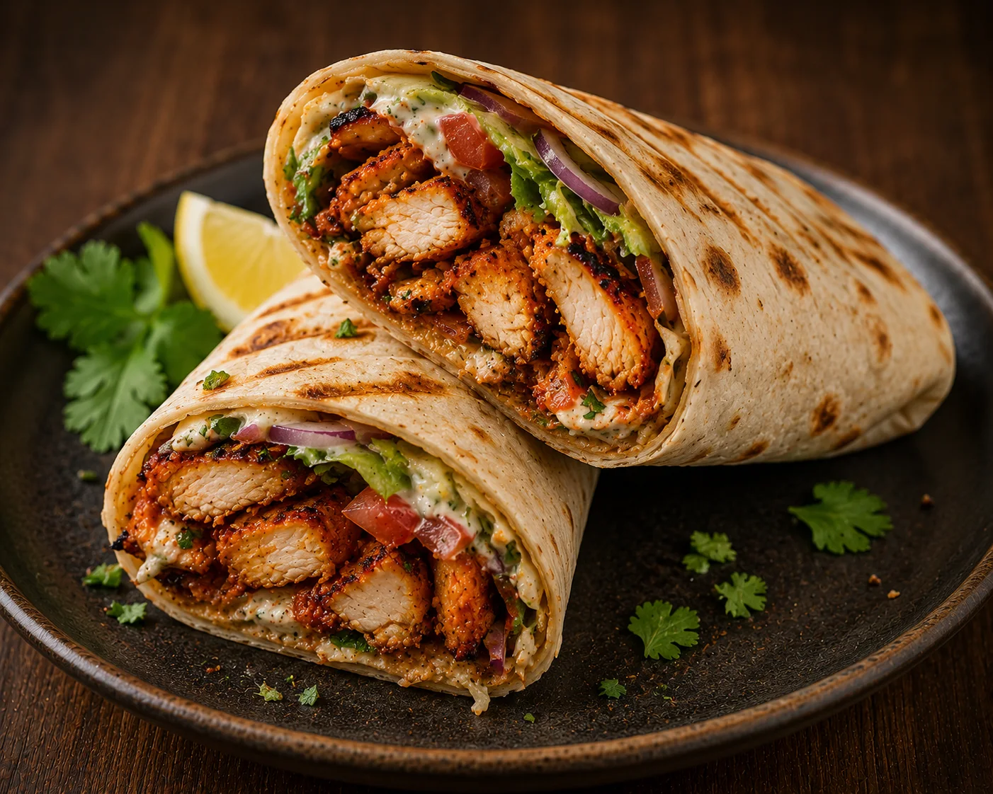 TANDOORI CHICKEN WRAP 3