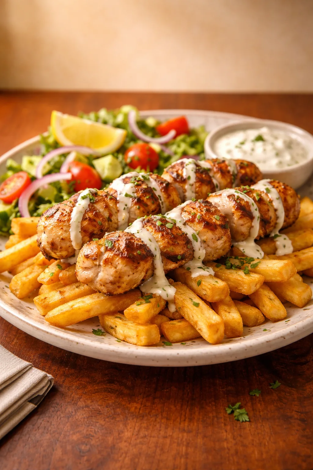 Chicken Shish on Chips 2