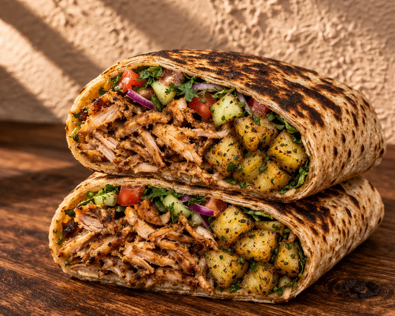 Chicken Shawarma & Batata Hara 2