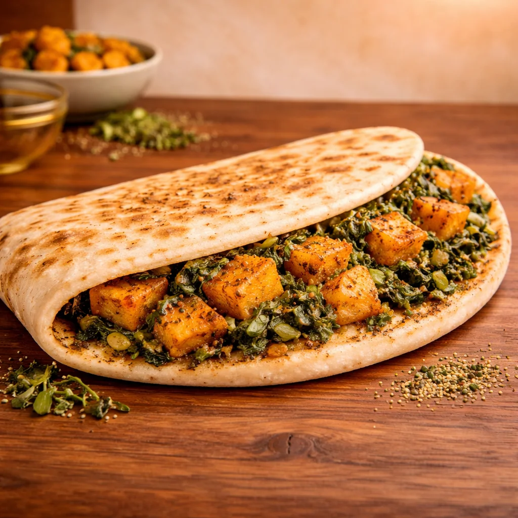 Spinach & Batata Hara 2