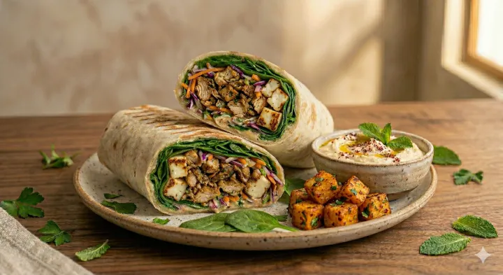 Chicken Shawarma & Halloumi