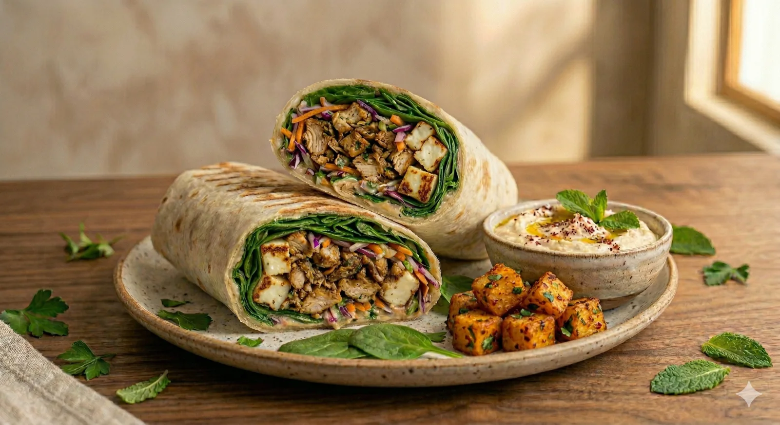Chicken Shawarma & Halloumi 1