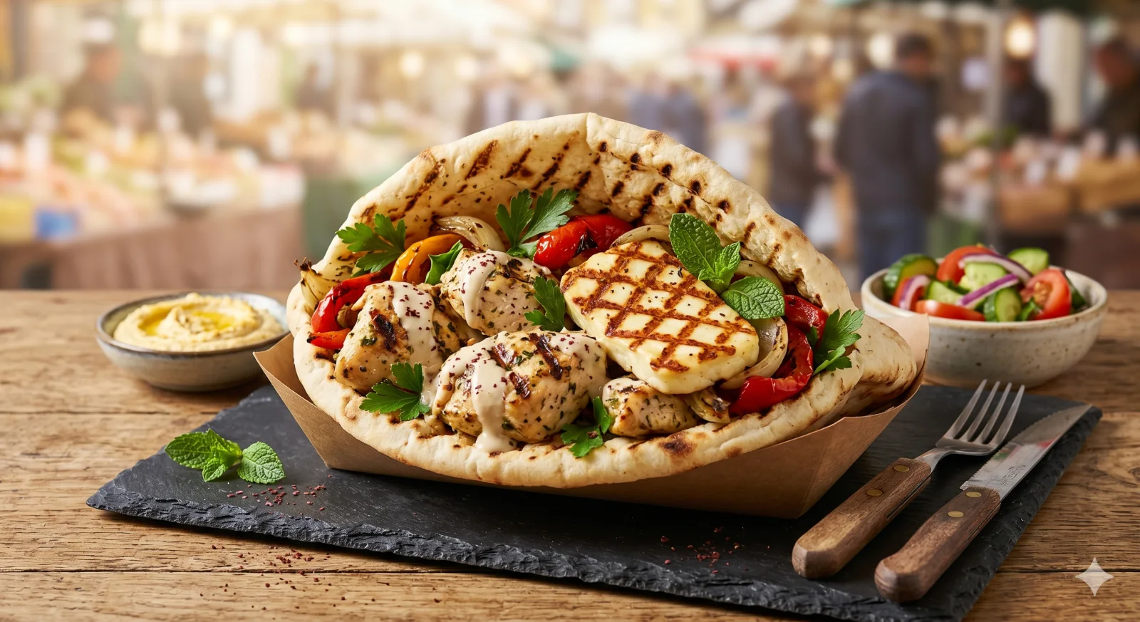 GRILLED CHICKEN & HALOUMI 1