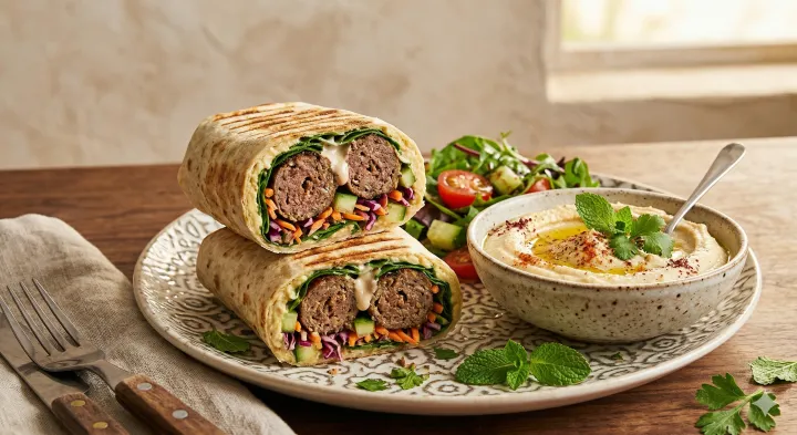 Lamb Kofta & Homous